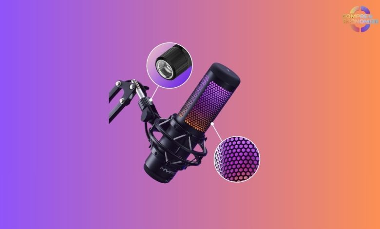 O HyperX QuadCast S apresenta ruídos estáticos durante a gravação?